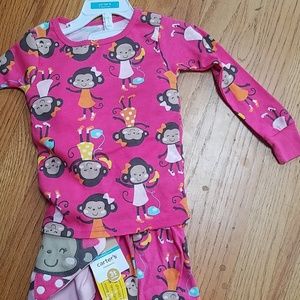 NWT Carter's girls 3-piece pajama set three-piece